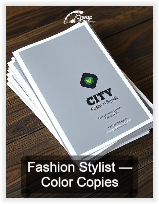 Fashion Stylist business card design sample