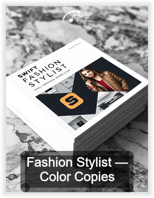Fashion Stylist business card design sample