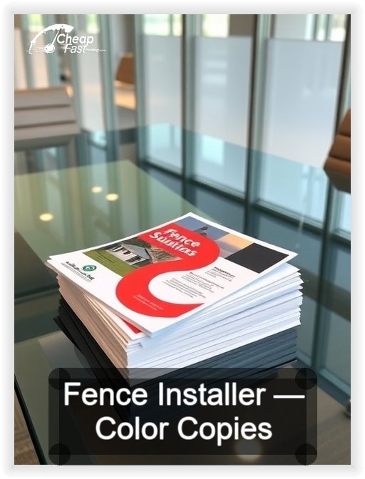 Fence Installer business card design sample