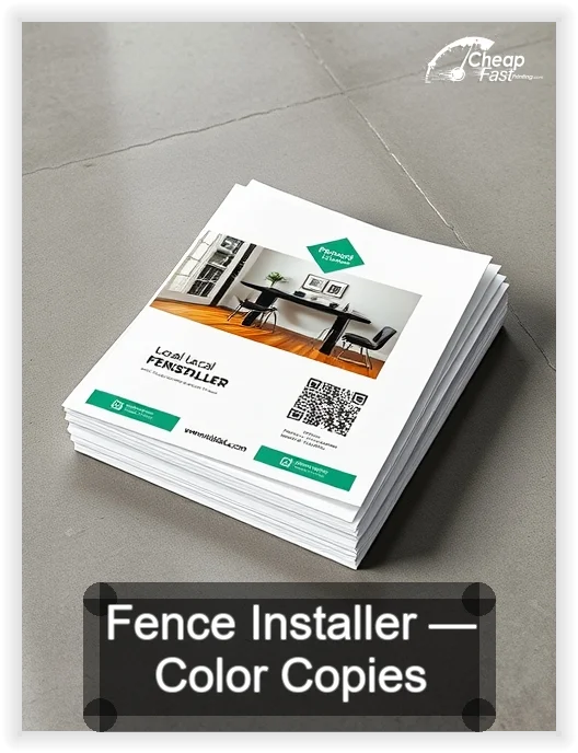 Fence Installer business card design sample