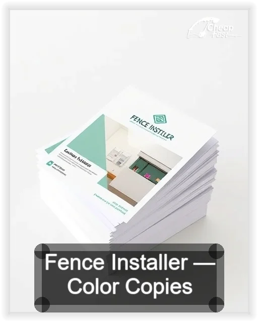 Fence Installer business card design sample