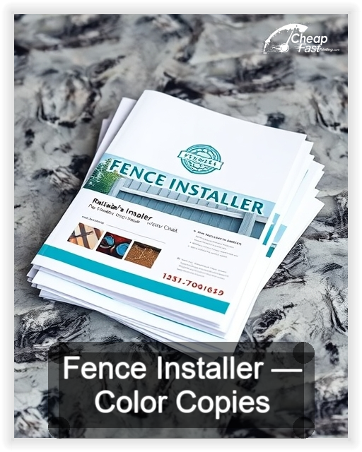 Fence Installer business card design sample