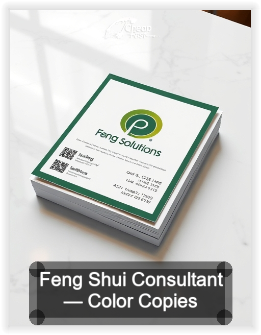 Feng Shui Consultant business card design sample