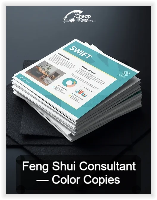Feng Shui Consultant business card design sample