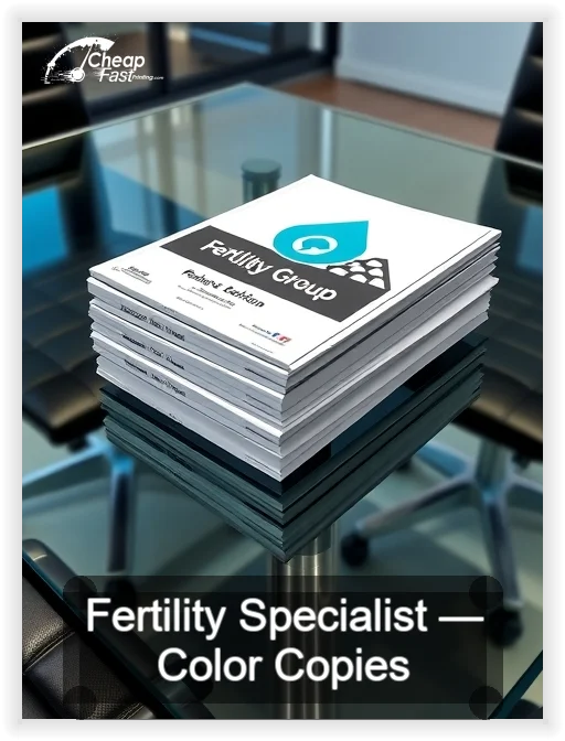 Fertility Specialist business card design sample