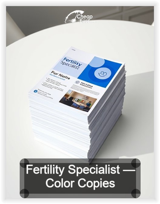 Fertility Specialist business card design sample