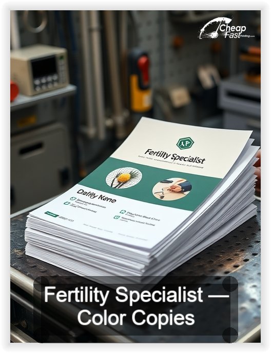 Fertility Specialist business card design sample