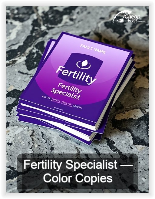 Fertility Specialist business card design sample