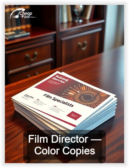 Film Director business card design sample