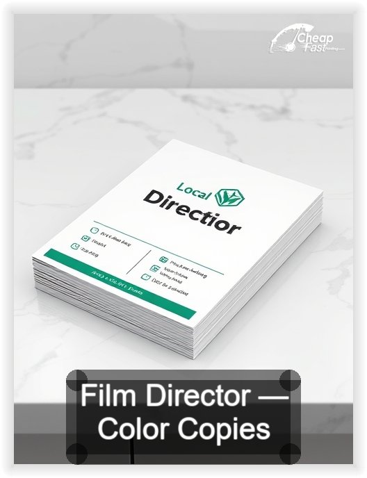 Film Director business card design sample