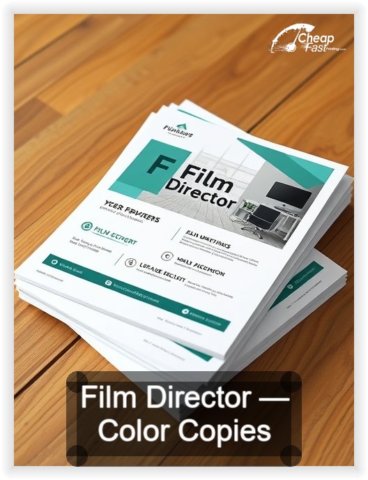 Film Director business card design sample