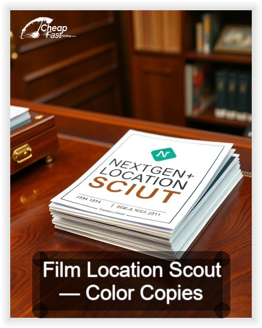 Film Location Scout business card design sample