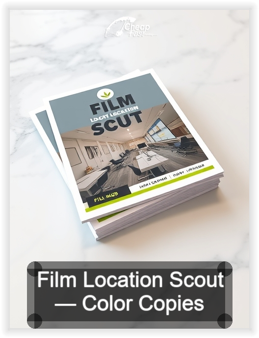 Film Location Scout business card design sample