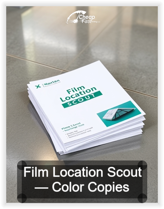 Film Location Scout business card design sample
