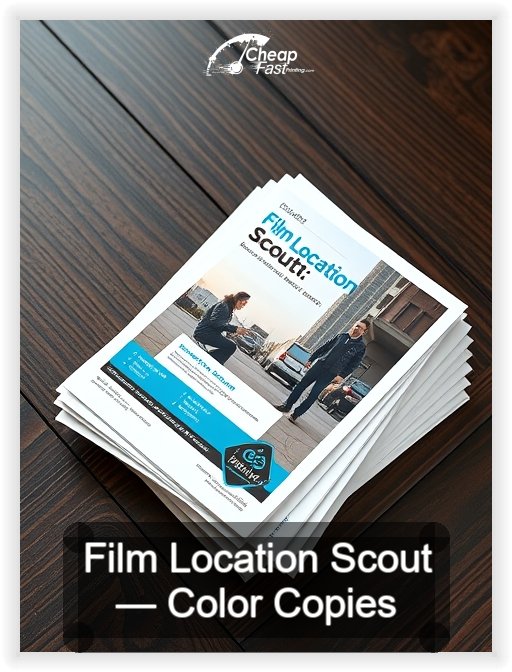 Film Location Scout business card design sample