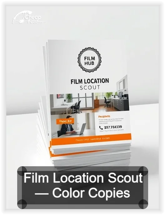 Film Location Scout business card design sample