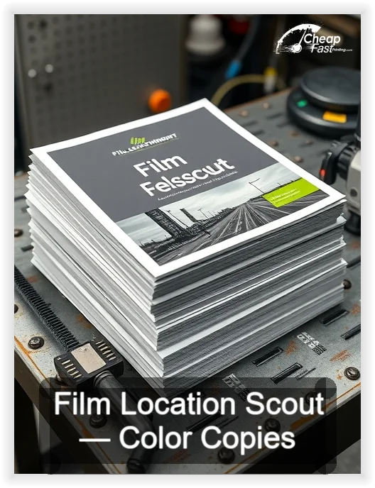 Film Location Scout business card design sample