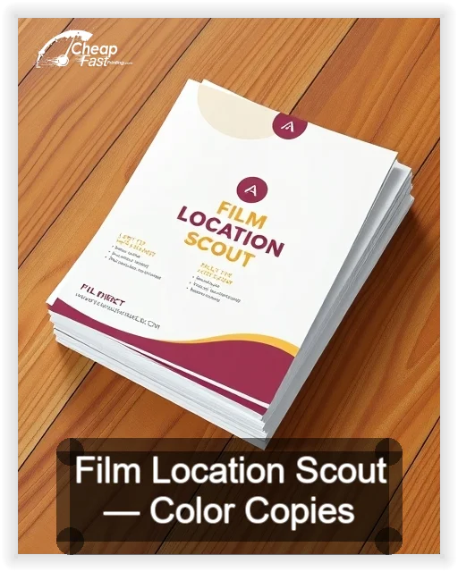 Film Location Scout business card design sample