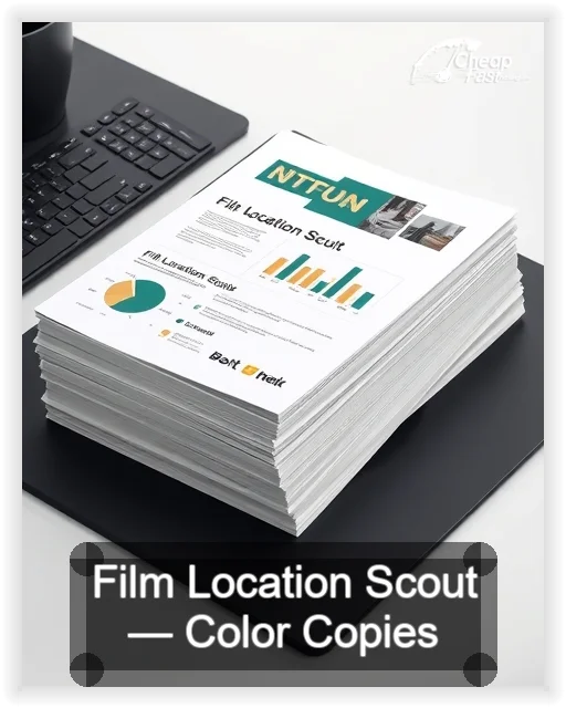 Film Location Scout business card design sample