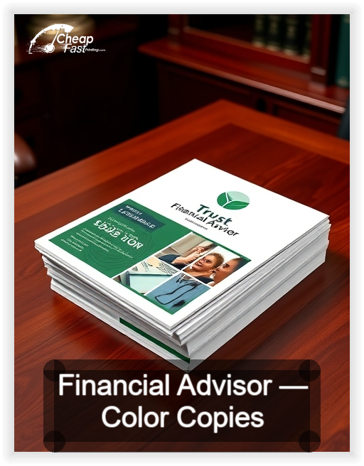 Financial Advisor business card design sample