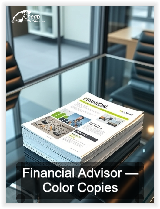 Financial Advisor business card design sample