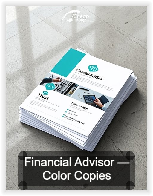 Financial Advisor business card design sample