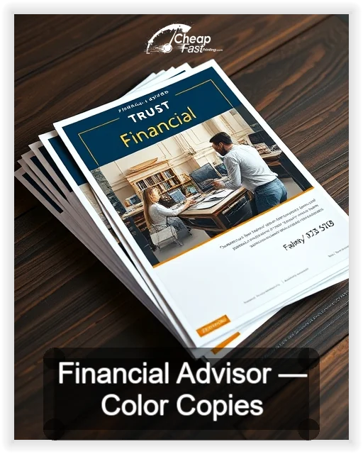 Financial Advisor business card design sample