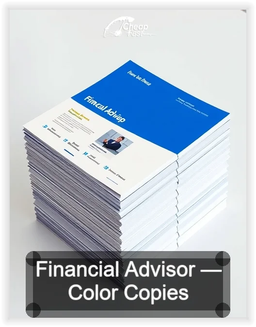 Financial Advisor business card design sample