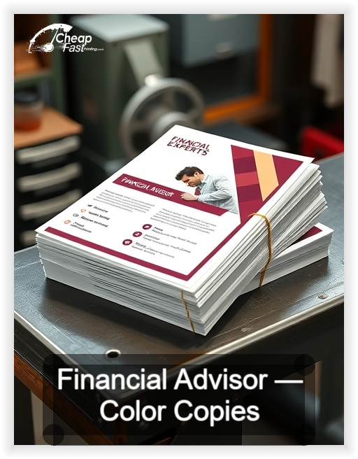 Financial Advisor business card design sample