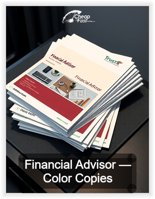 Financial Advisor business card design sample