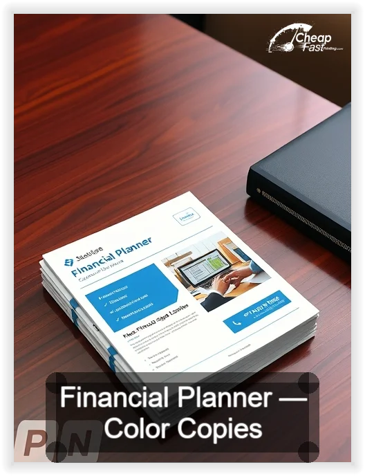 Financial Planner business card design sample