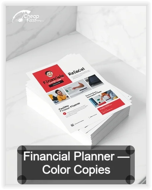 Financial Planner business card design sample