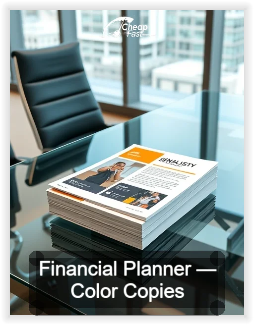 Financial Planner business card design sample