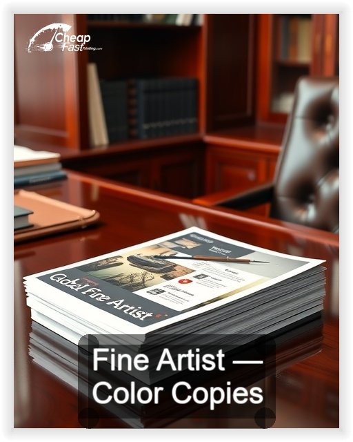 Fine Artist business card design sample