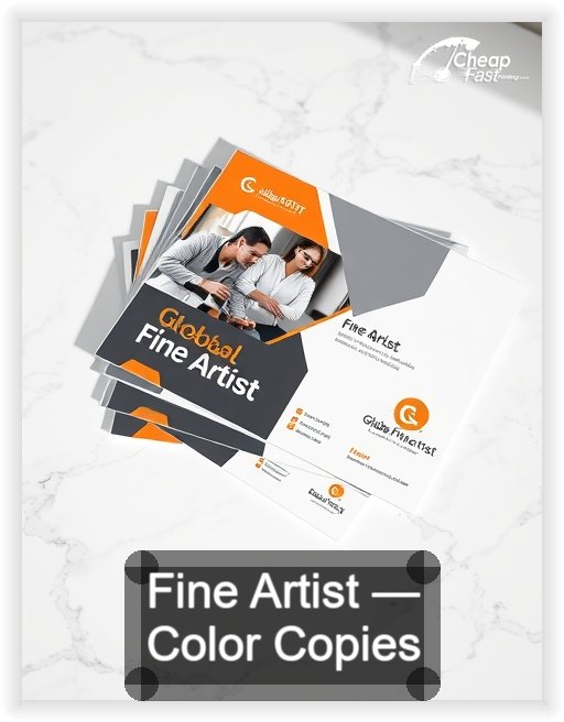 Fine Artist business card design sample