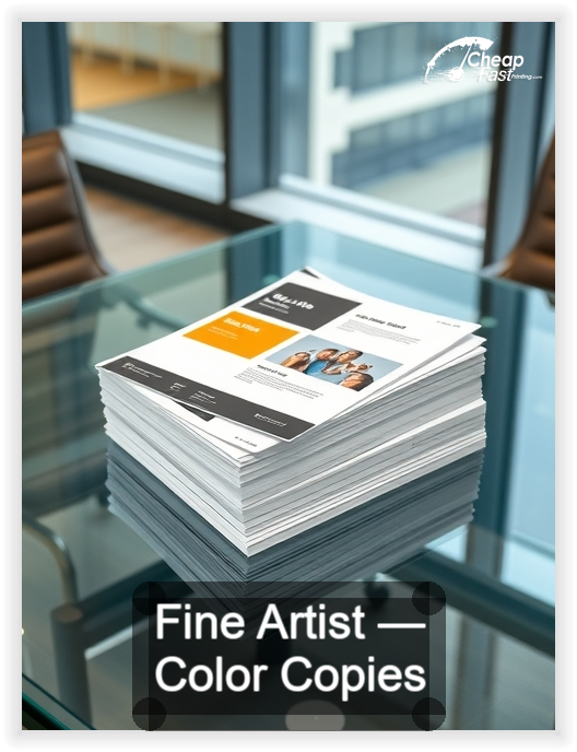 Fine Artist business card design sample