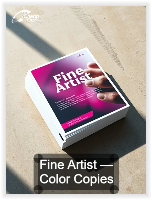 Fine Artist business card design sample
