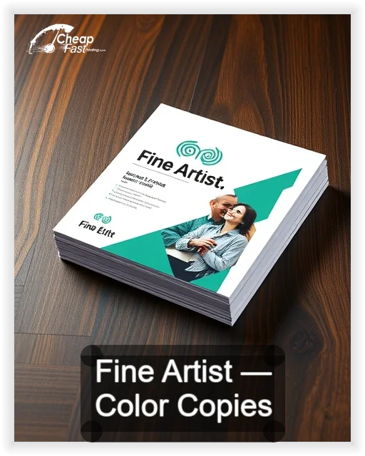 Fine Artist business card design sample