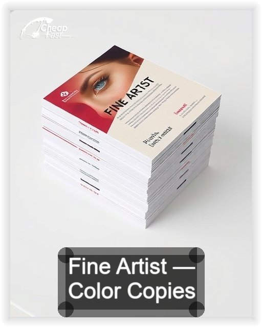 Fine Artist business card design sample