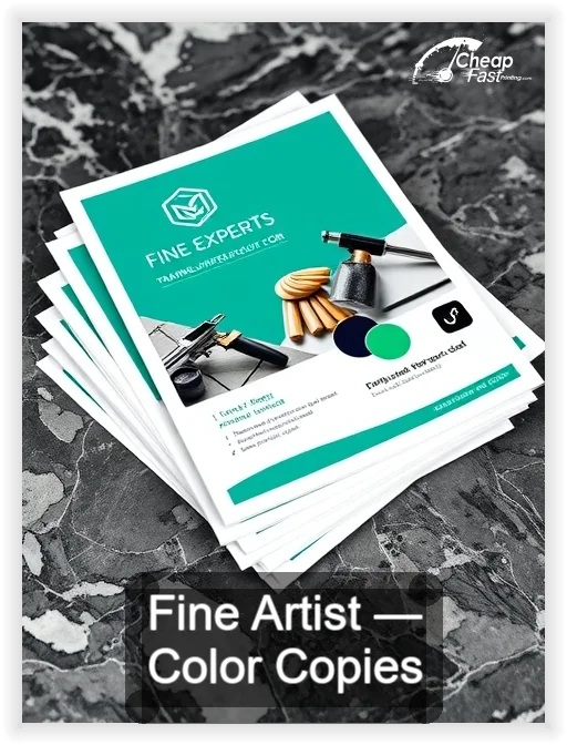 Fine Artist business card design sample