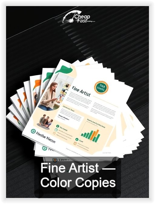 Fine Artist business card design sample