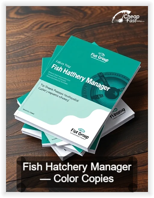 Fish Hatchery Manager business card design sample