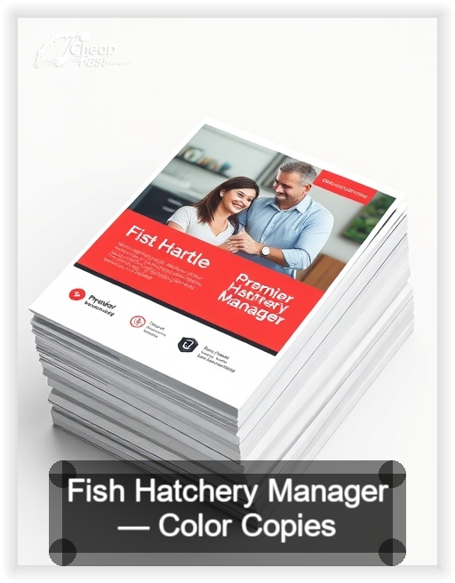 Fish Hatchery Manager business card design sample