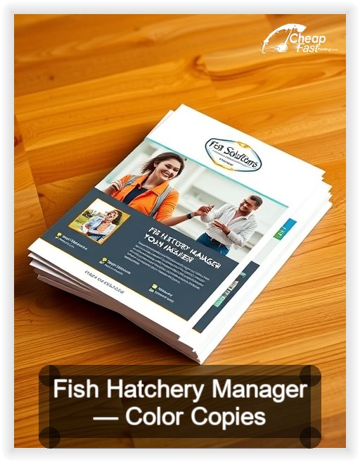 Fish Hatchery Manager business card design sample
