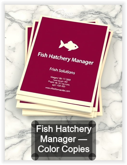 Fish Hatchery Manager business card design sample