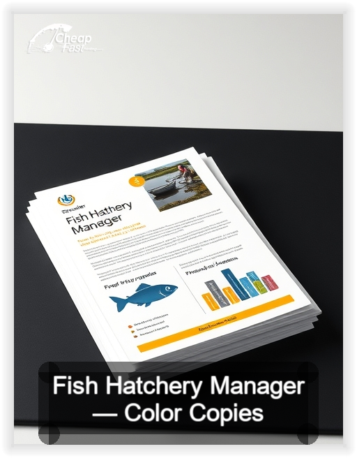 Fish Hatchery Manager business card design sample