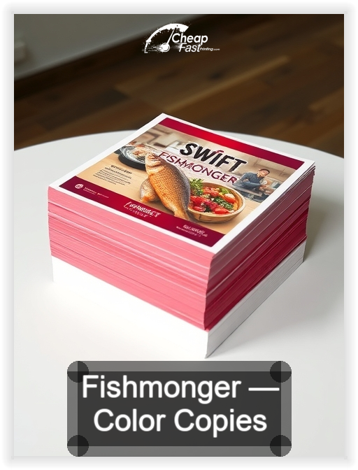 Fishmonger business card design sample