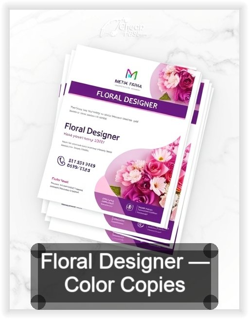 Floral Designer business card design sample