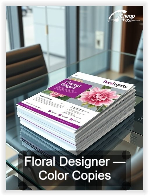Floral Designer business card design sample