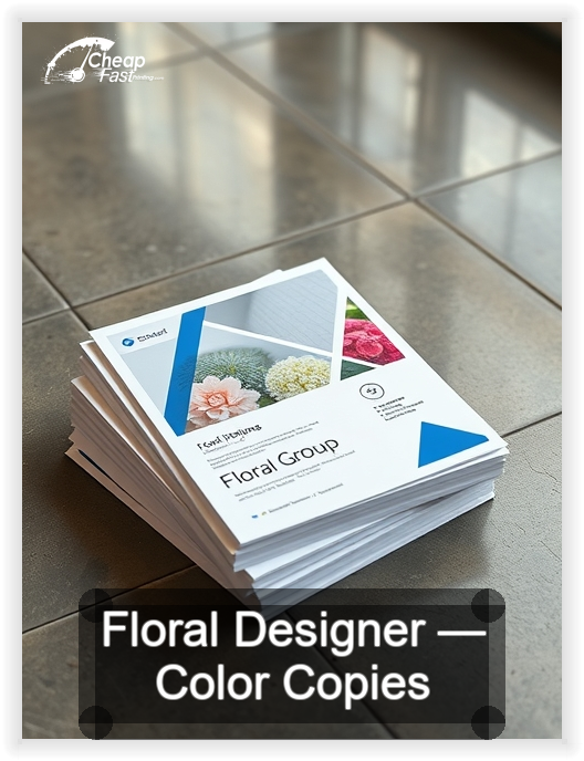 Floral Designer business card design sample